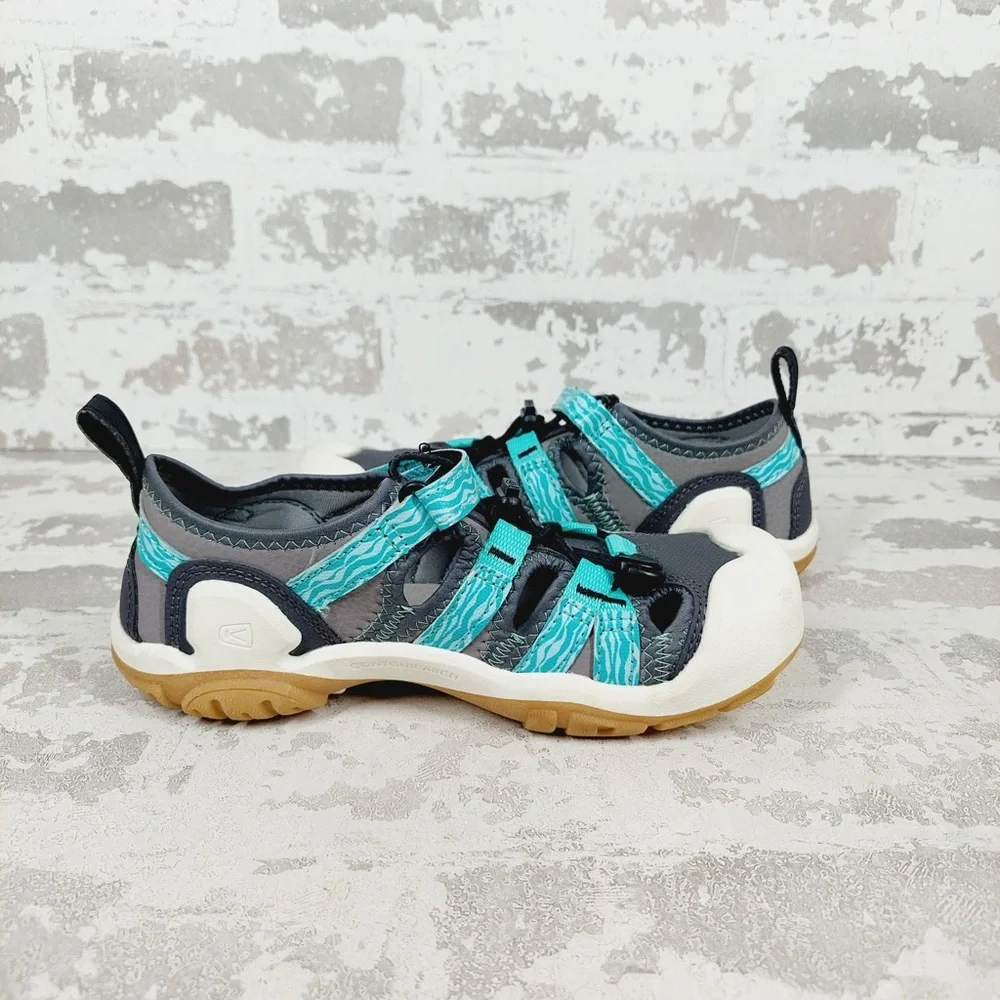 KEEN Kids' Blue Gray Sandal - Secure Water-Ready Shoe